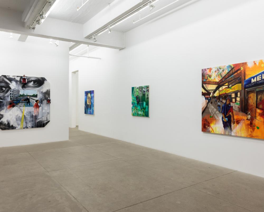 Installation View--Daily Commute