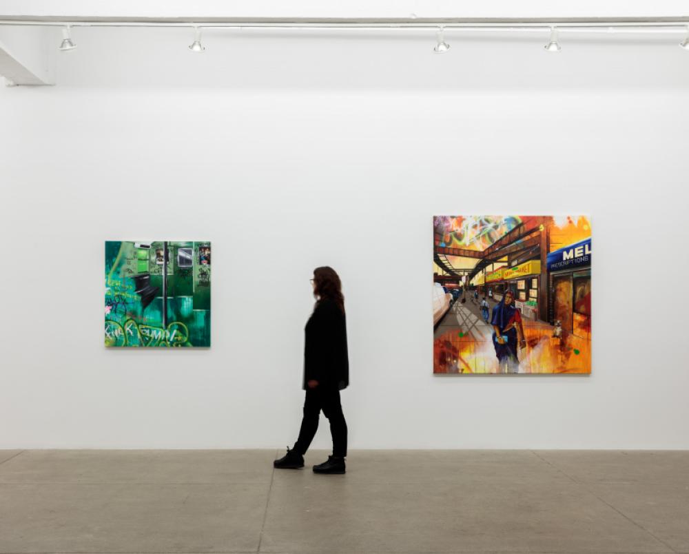 Installation View--Daily Commute