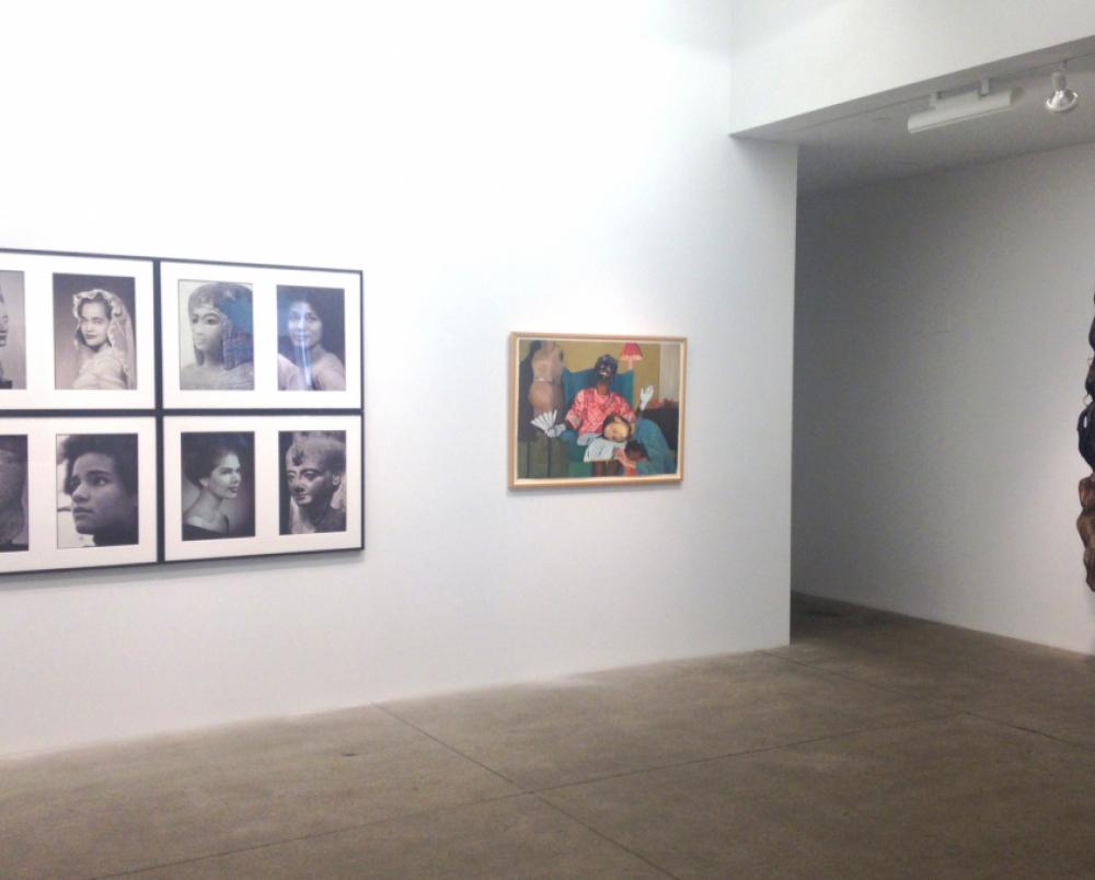 Installation view from left: Lorraine O'Grady, Beverly McIver and Alison Saar 