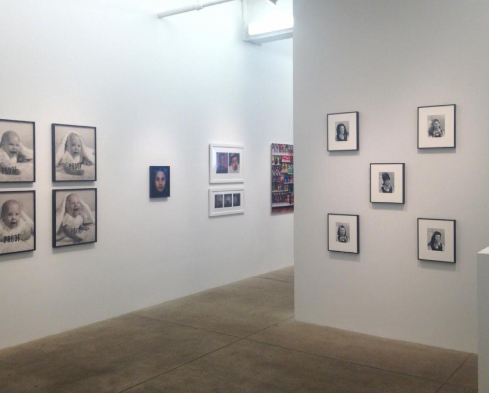 Installation view from left: Adele Crawford, Nancy Burson, Suzy Lake and Bonnie Rychlak