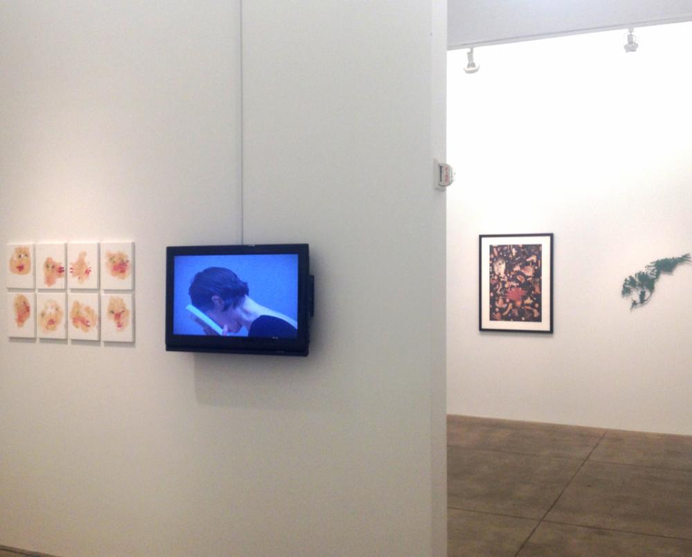 Installation view (from left) Elana Katz, Kathy Grove and Barbara Zucker