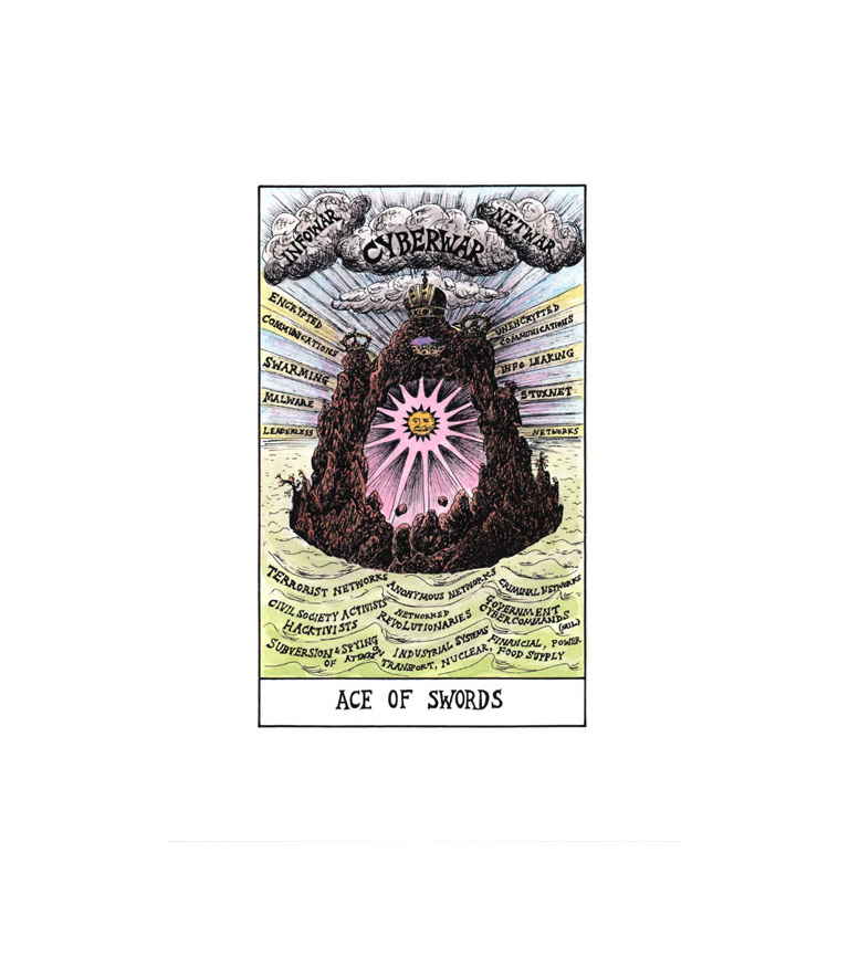 Ace of Swords-Cyber War (tarot) 2009-11