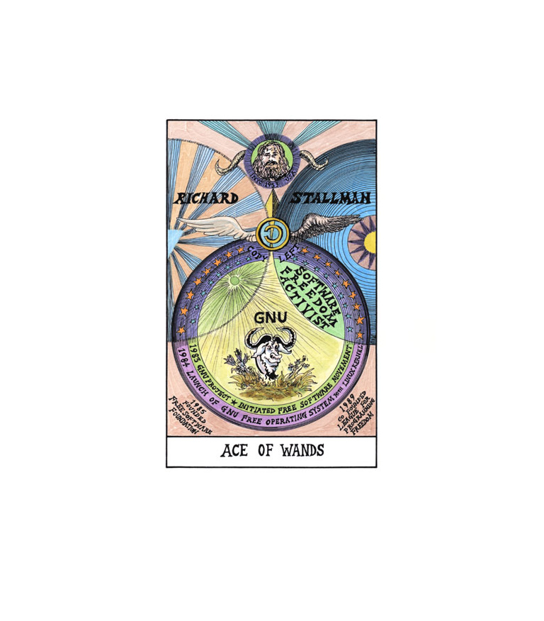 Ace of Wands - Richard Stallman (tarot) 2009-11