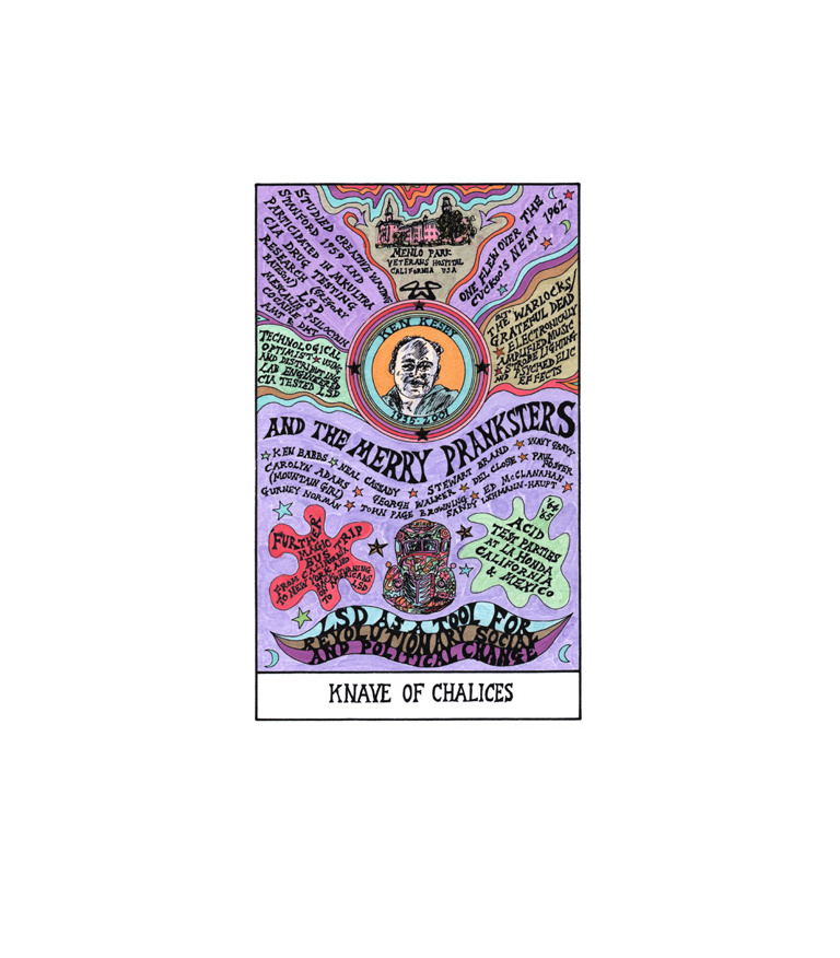 Knave of Chalices - Ken Kesey (tarot) 2009-11