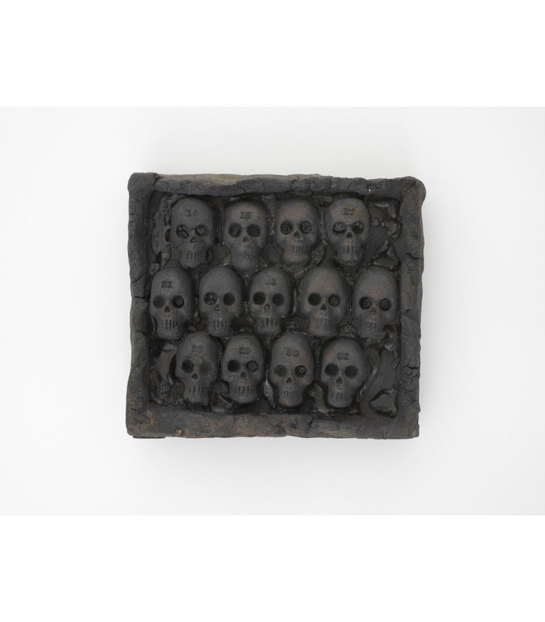 Untitled (Thirteen Skull Plaque) 1971