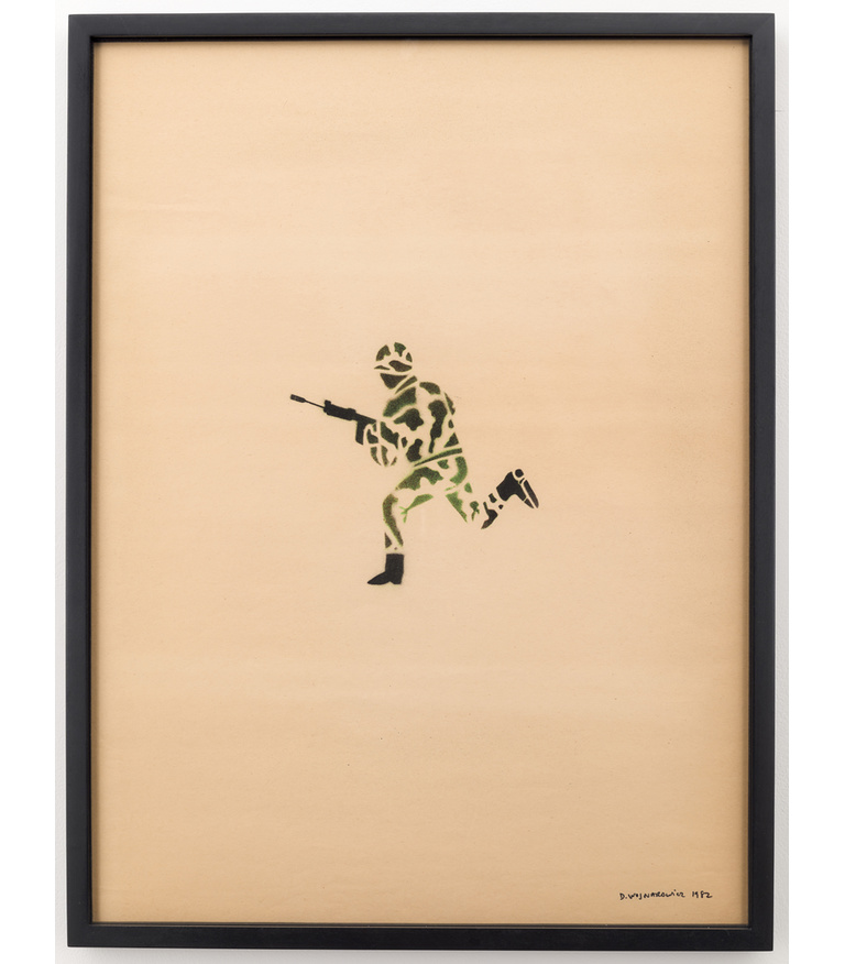 Untitled (Running Soldier in Camouflage)