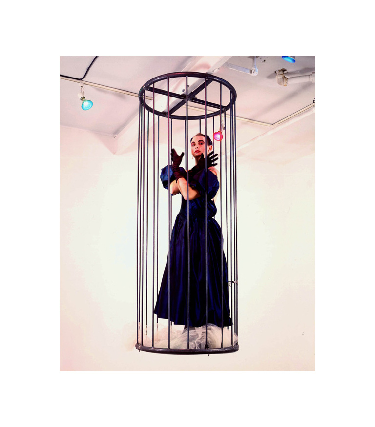 Patina du Prey's Drag Pose Cage (Simon Watson Gallery), 1990