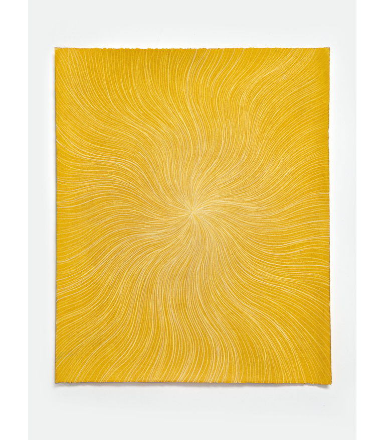 Untitled (Yellow Wavy Ray)