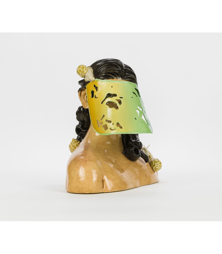 Untitled (visor bust), 2019