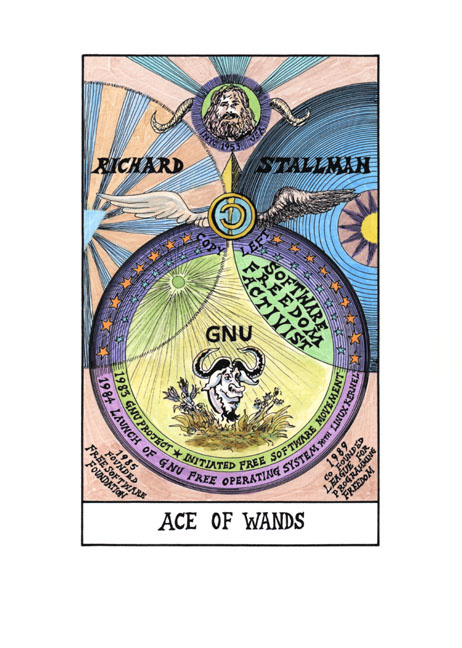 Ace of Wands - Richard Stallman (tarot) 2009-11