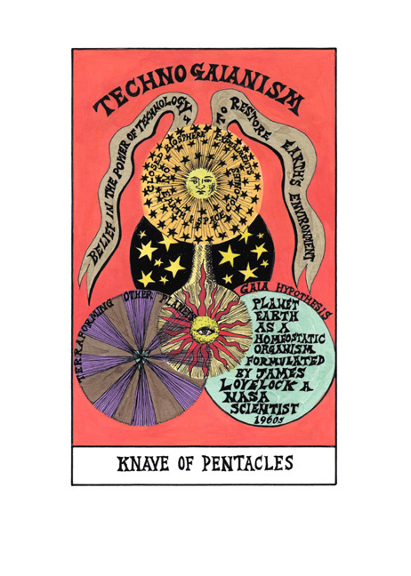 Knave of Pentacles - Technogaianism (tarot) 2009-11