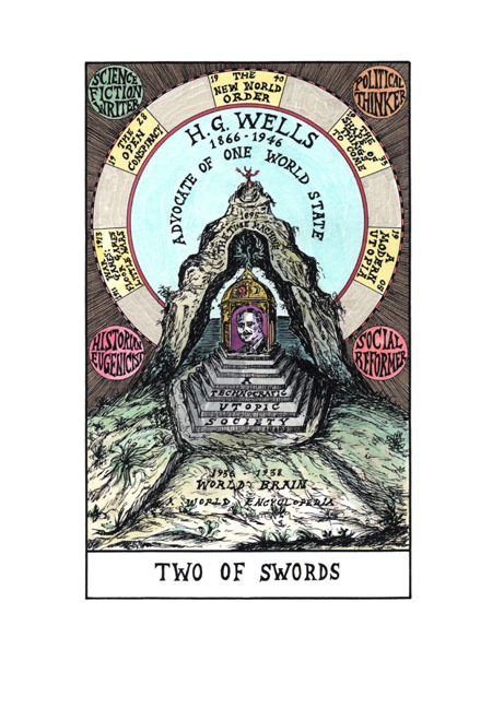 Two of Swords- H.G. Wells (tarot) 2009-11