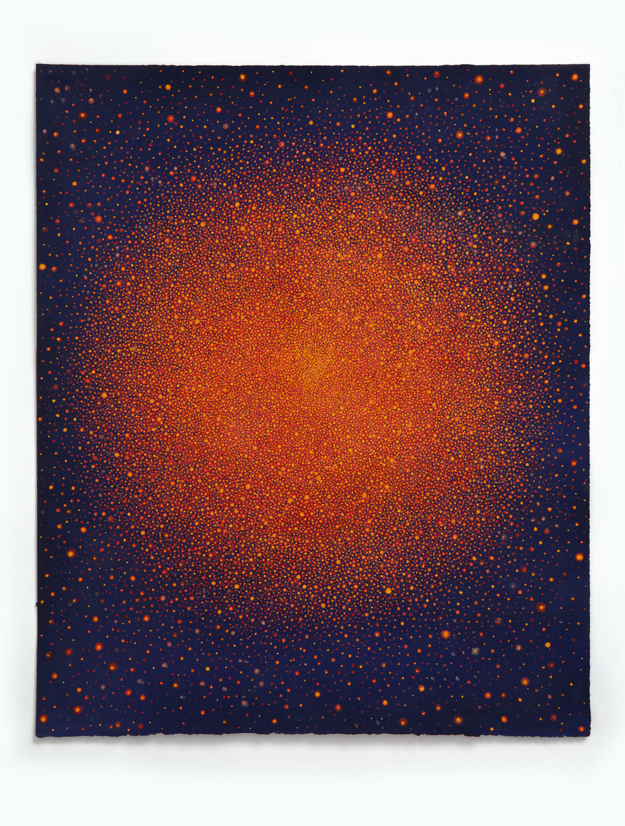 Untitled (Orange-Red Sun on Blue)