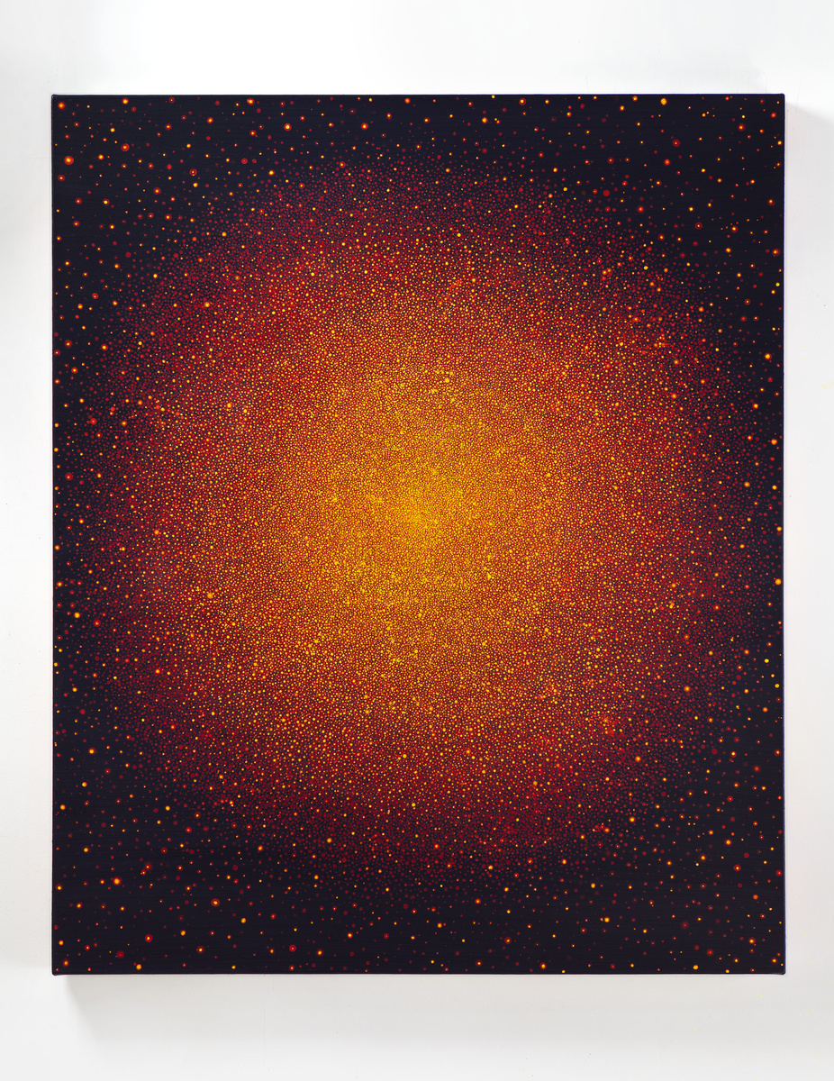 Untitled (Yellow and Red Sun on Blue) 