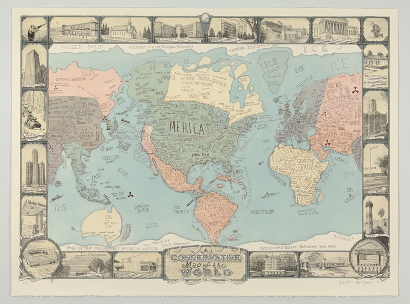 A Conservative Map of the World (collaboration with Elyse Pignolet) 2011